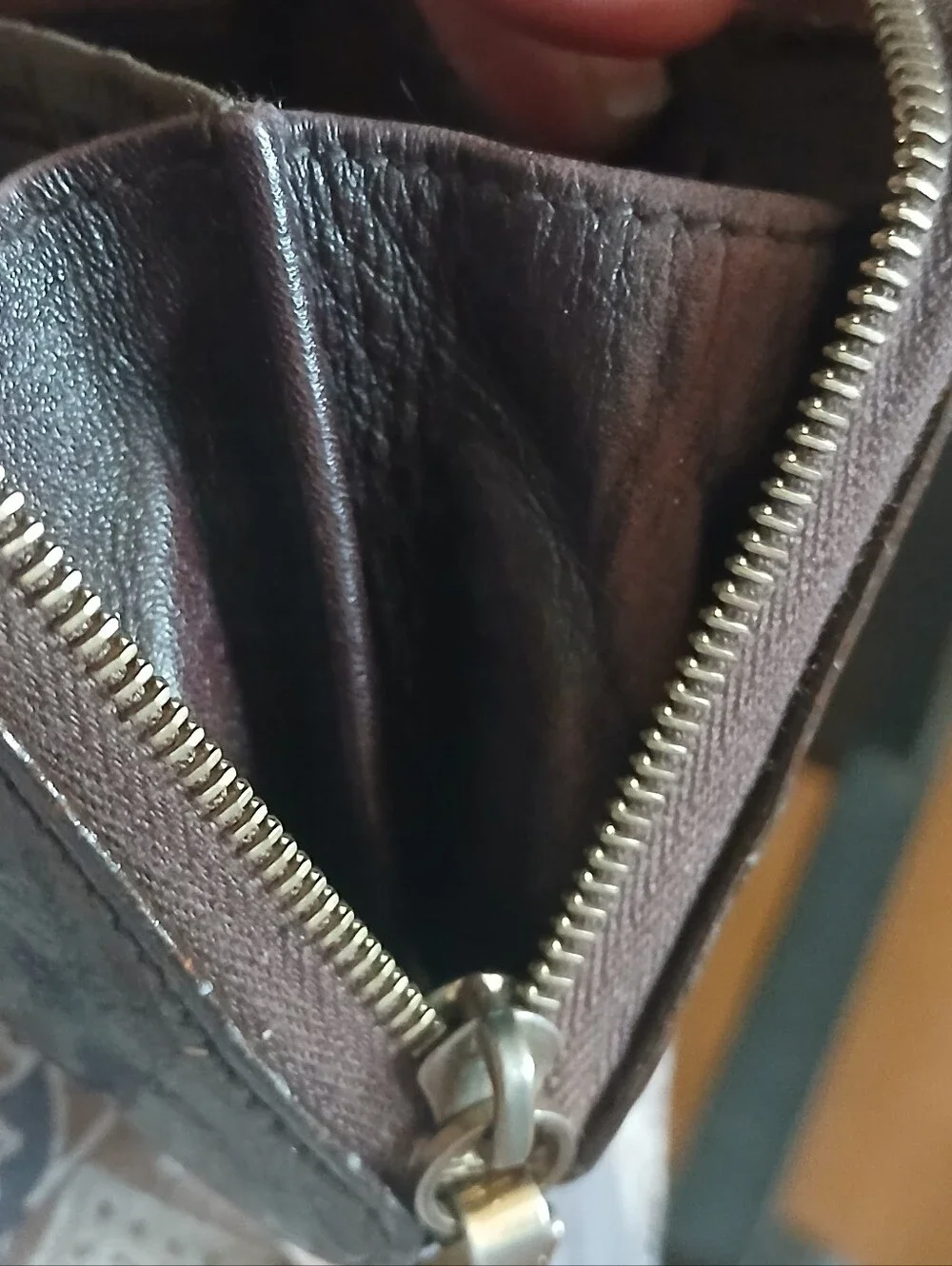 CELINE brown leather coin purse